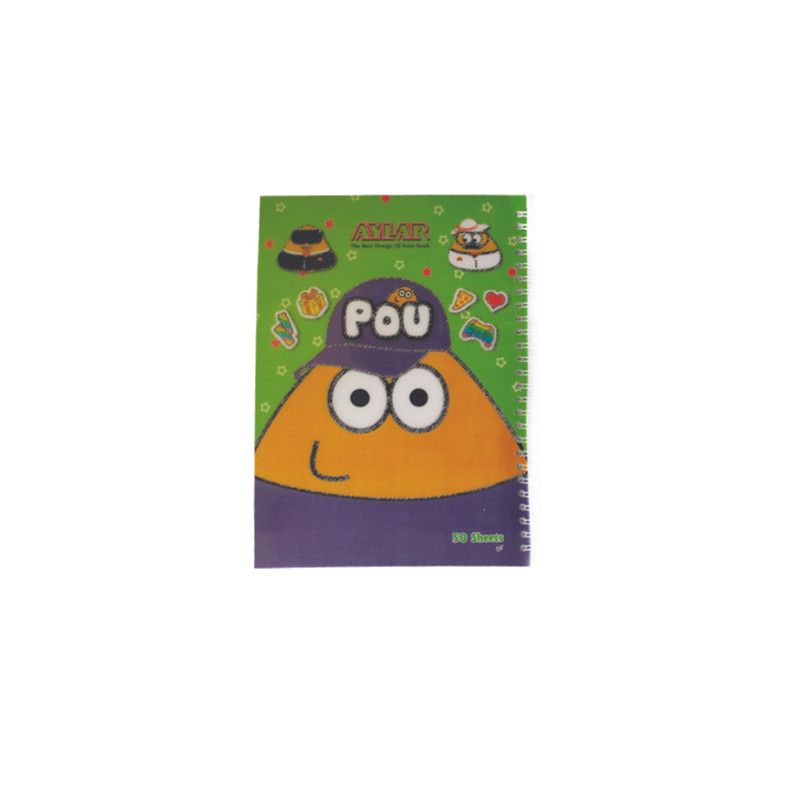 دفتر 50 برگ آیلار مدل فانتزی مجموعه 6 عددی