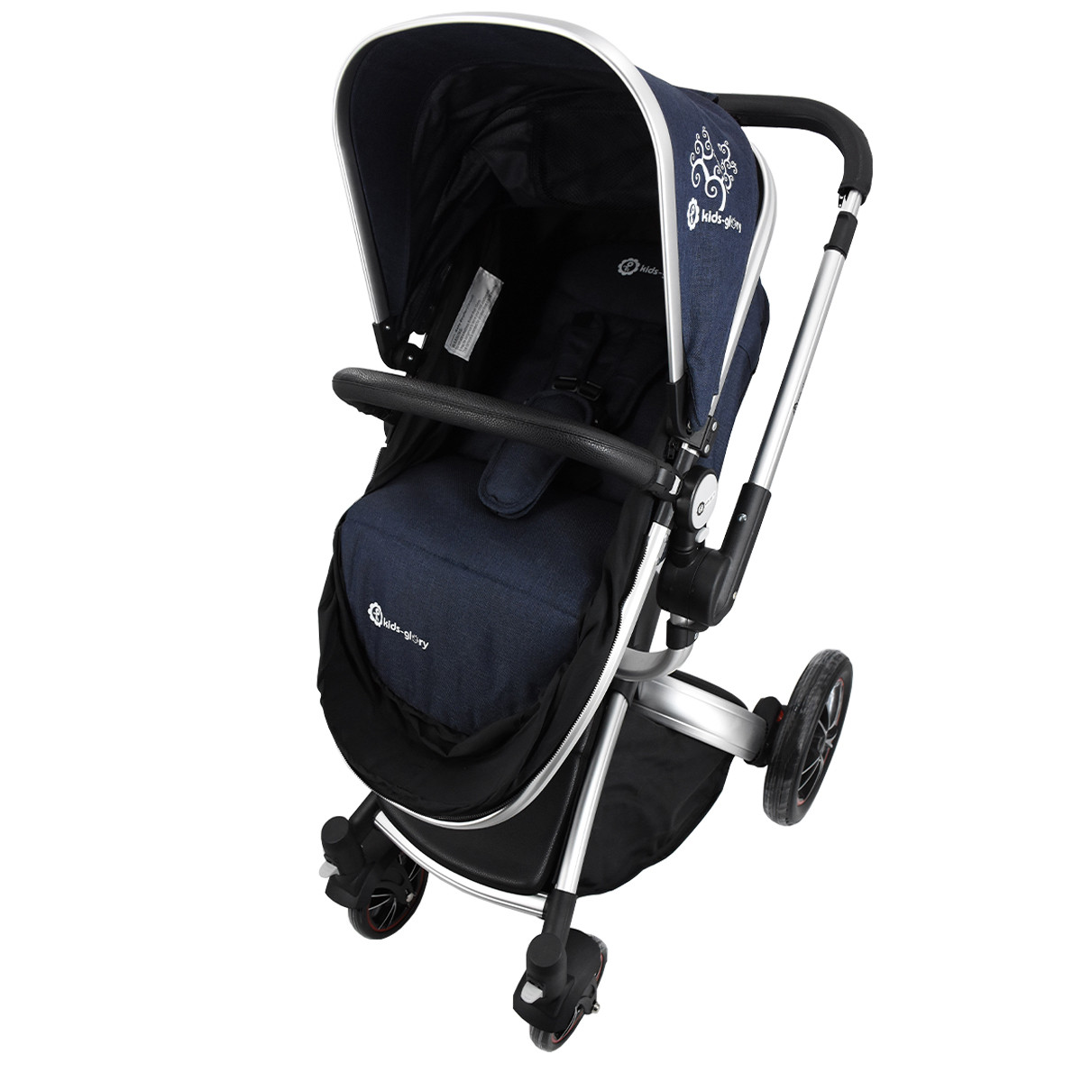 ست کالسکه و کریر کیدز گلوری مدل گرند کد EG360-G&ampN به همراه ساک لوازم کودک