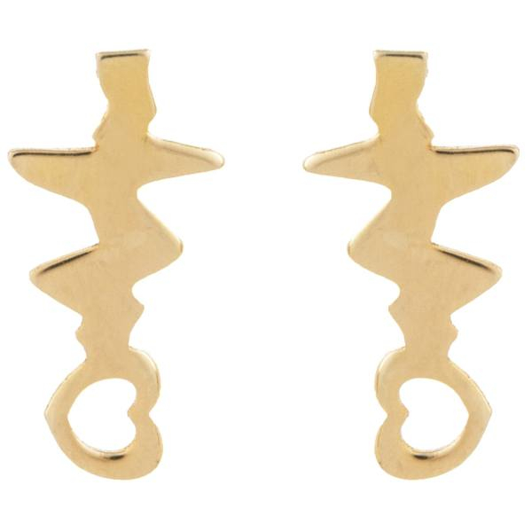 گوشواره طلا 18 عیار زنانه کانیار گالری کد GOA131