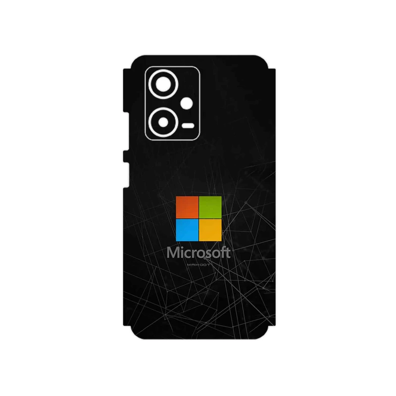 برچسب پوششی ماهوت مدل Microsoft_Logo مناسب برای گوشی موبایل شیائومی Redmi Note 12 Pro Plus