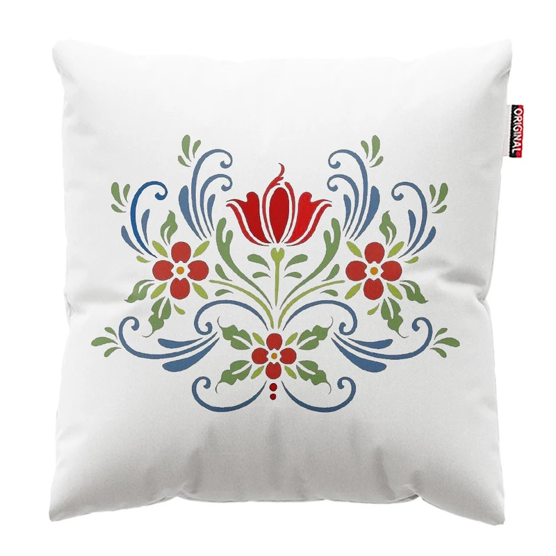 کوسن پاد آفرین طرح گل کد 1399 سایز 30*30 سانتی متر