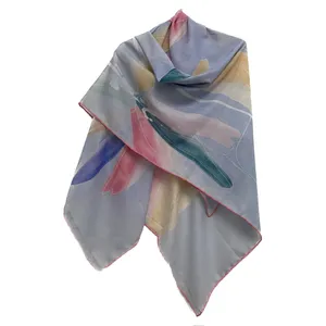 روسری زنانه مدل نخی چهارفصل قواره بزرگ کد 1817