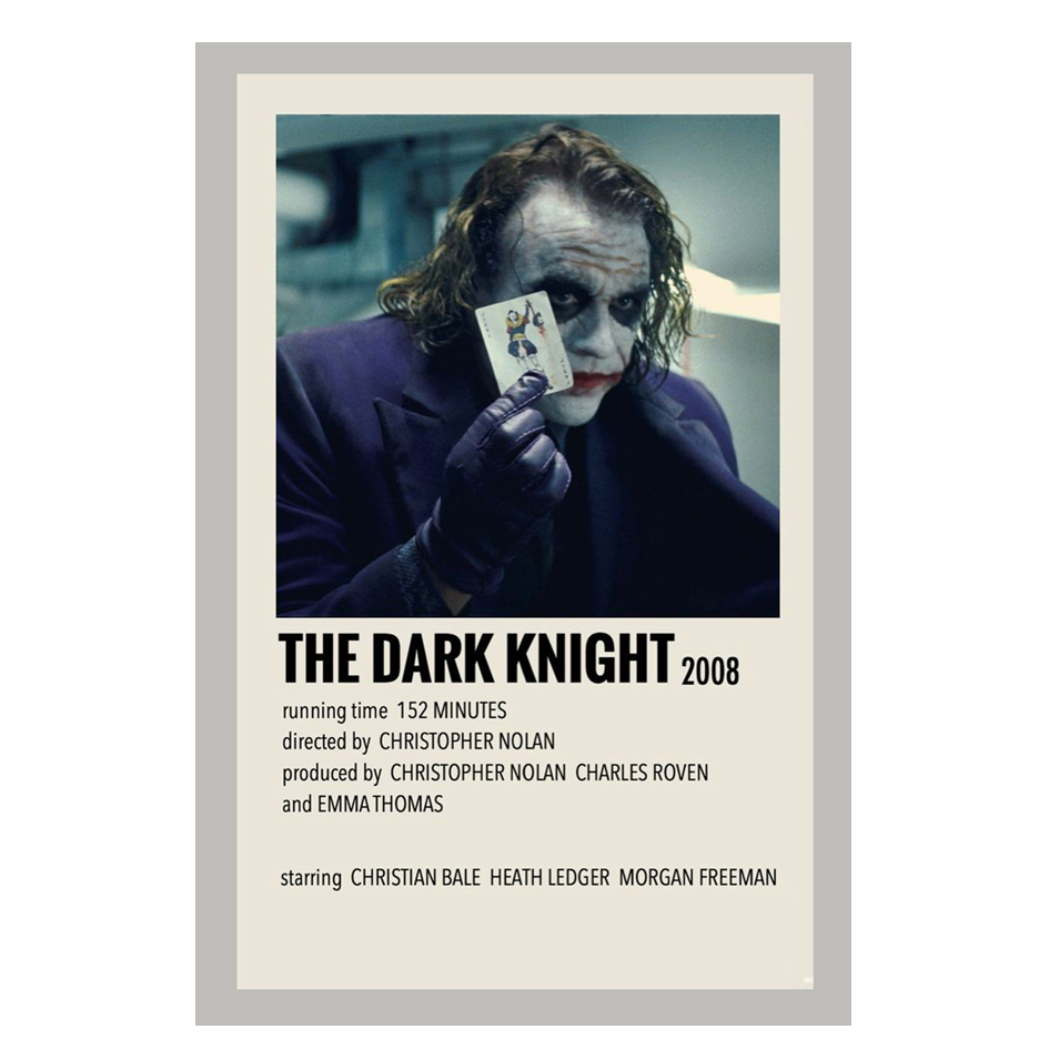 پوستر مدل فیلم the dark knight طرح جوکر کد 465