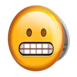 آینه جیبی خندالو طرح ایموجی مدل تاشو کد 24662 