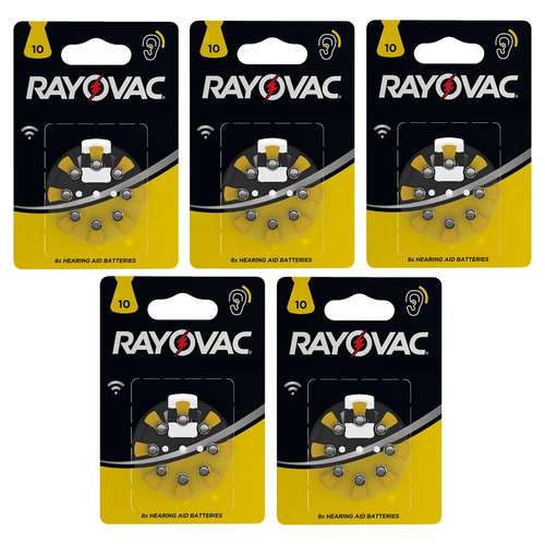 باتری سمعک ریوواک مدل 10 مجموعه 40 عددی
