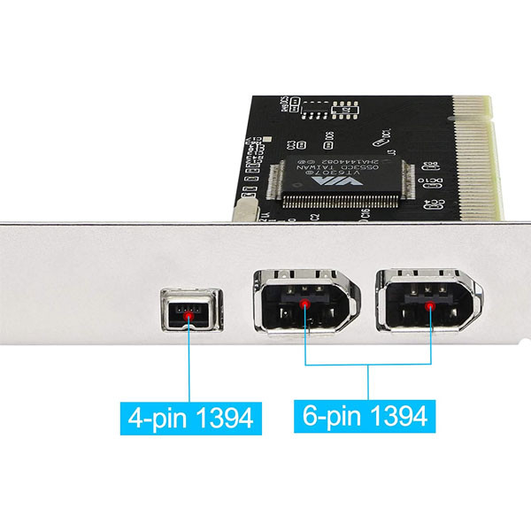 کارت تبدیل PCI به IEEE 1394 مدل VIA