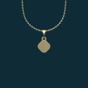 گردنبند طلا 18 عیار زنانه مدوپد مدل هندسی کد BB2-1-1080