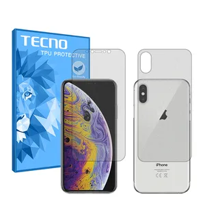 Tecno HyMTT model matte screen protector suitable for Apple iPhone XS Max mobile phone along with the phone back protector