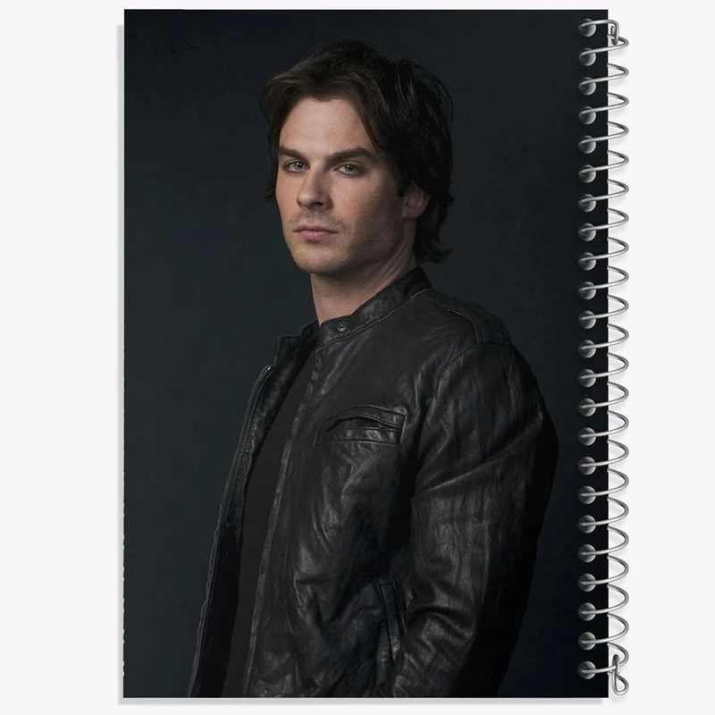 دفتر مشق 50 برگ خندالو مدل دیمون سالواتوره خاطرات یک خون آشام The Vampire Diaries کد 23702