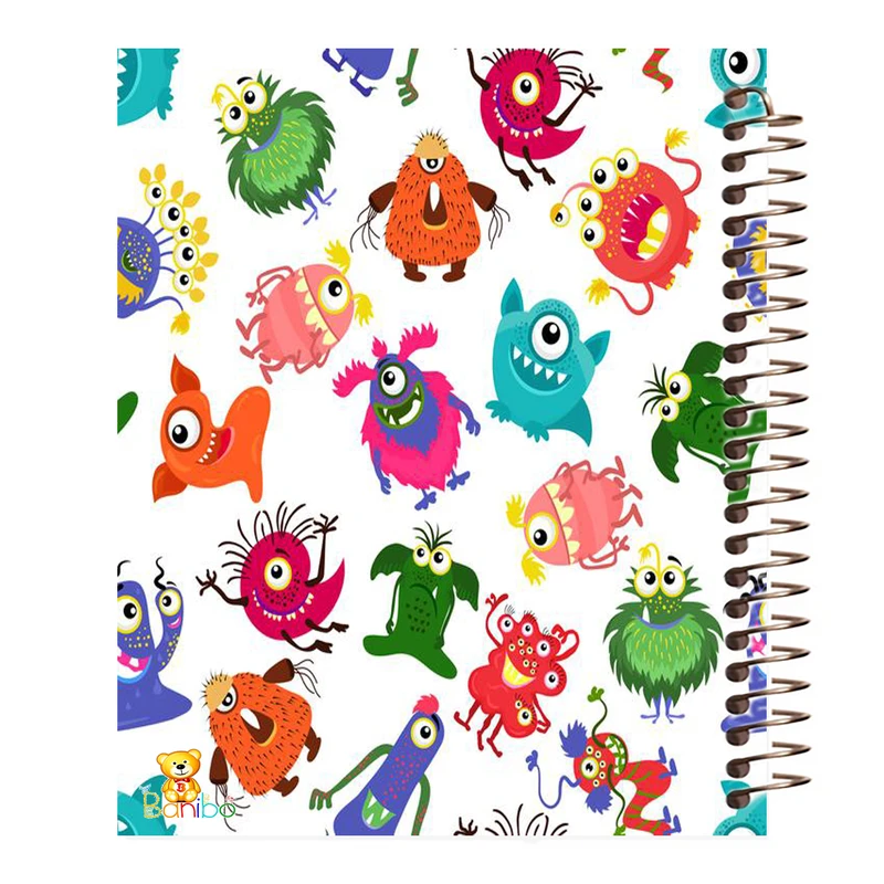 دفتر نقاشی 50 برگ بانیبو مدل کارخونه هیولا کد 418