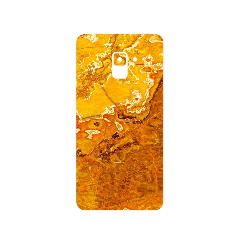 برچسب پوششی ماهوت مدل Gold Marble مناسب برای گوشی موبایل سامسونگ Galaxy A8 Plus 2018