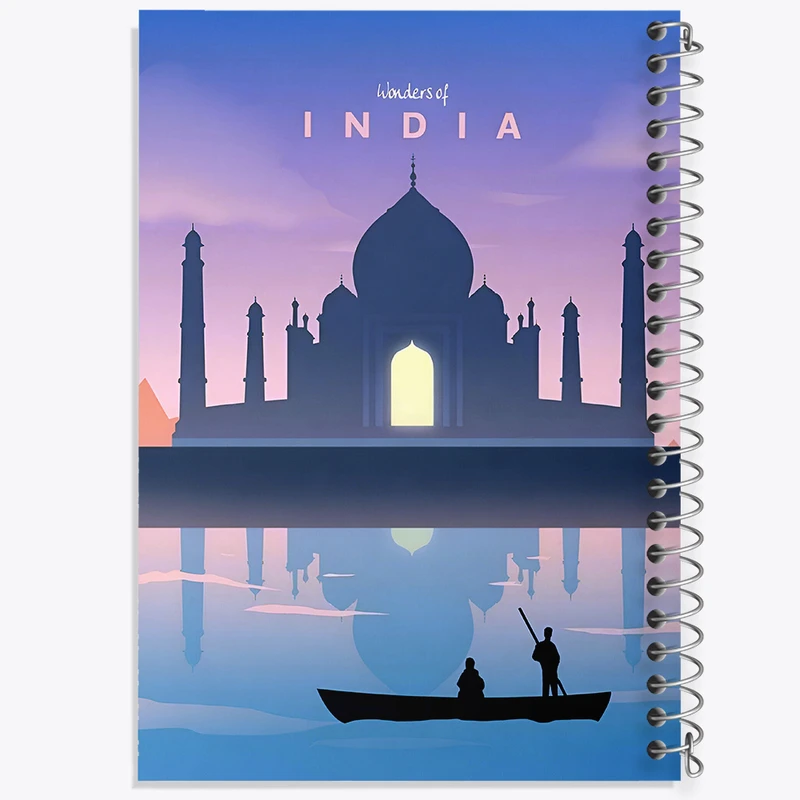 دفتر شطرنجی 50 برگ خندالو طرح هند (India) کد F6319