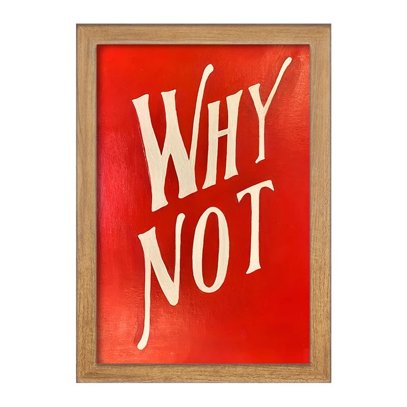 تابلو خندالو مدل Why Not کد F10565