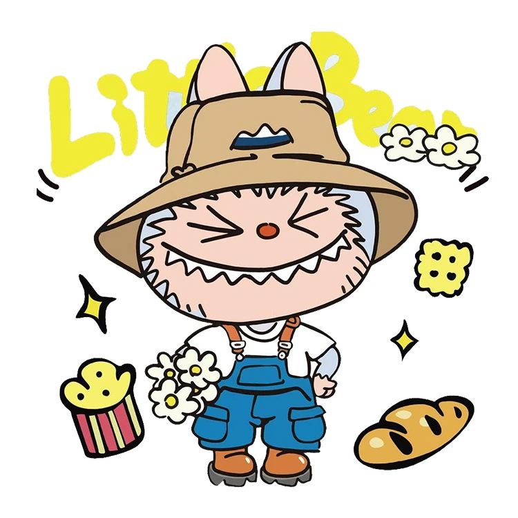 استیکر پارچه و لباس پاد آفرین مدل عروسک لبوبو کد S2091