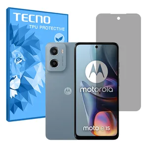 Tecno Resistant model privacy screen protector suitable for Motorola Moto E15 Mobile phone 