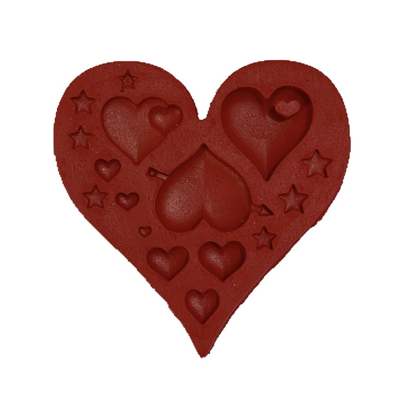 قالب شکلات مدل مالد فوندانت طرح مولد قلب و ستاره کد M2