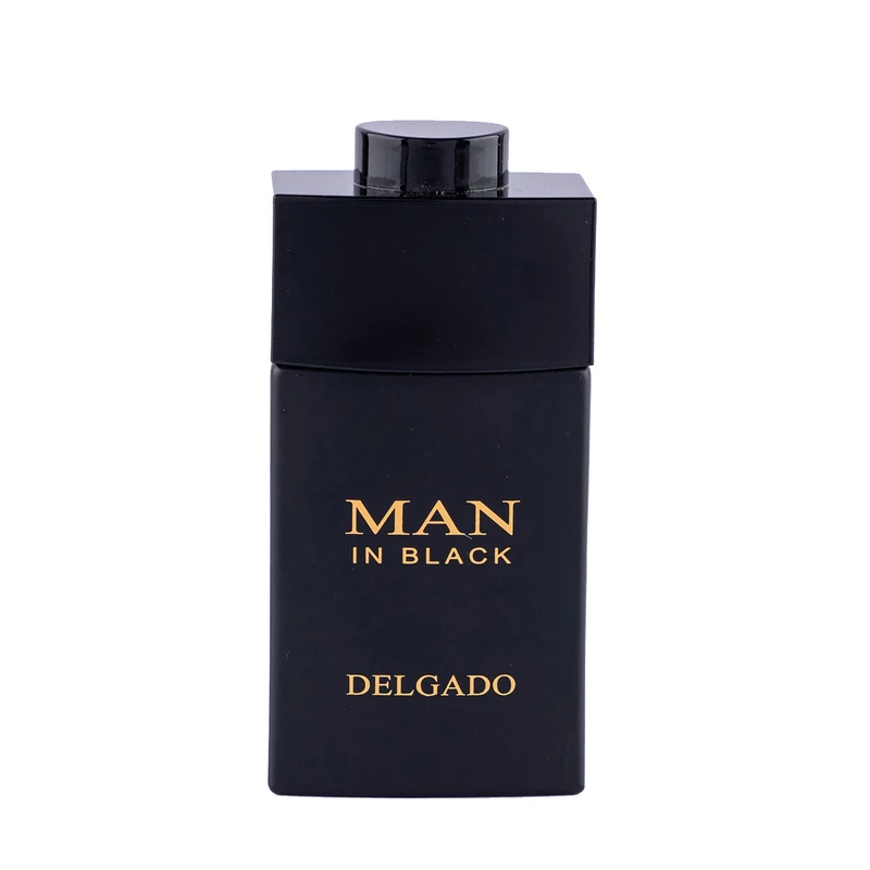 عطر جیبی مردانه دلگادو مدل من این بلک با رایحه تلخ حجم 25 میلی لیتر