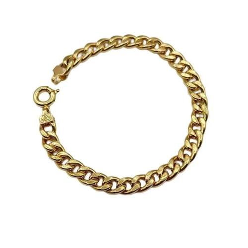 دستبند زنجیری طلا ۱۸ عیار زنانه رضا گلد مدل کارتیه