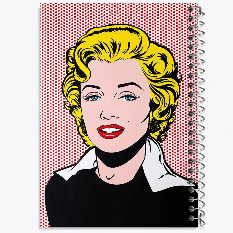 دفتر شطرنجی 50 برگ خندالو طرح مرلین مونرو Marilyn Monroe کد 3976