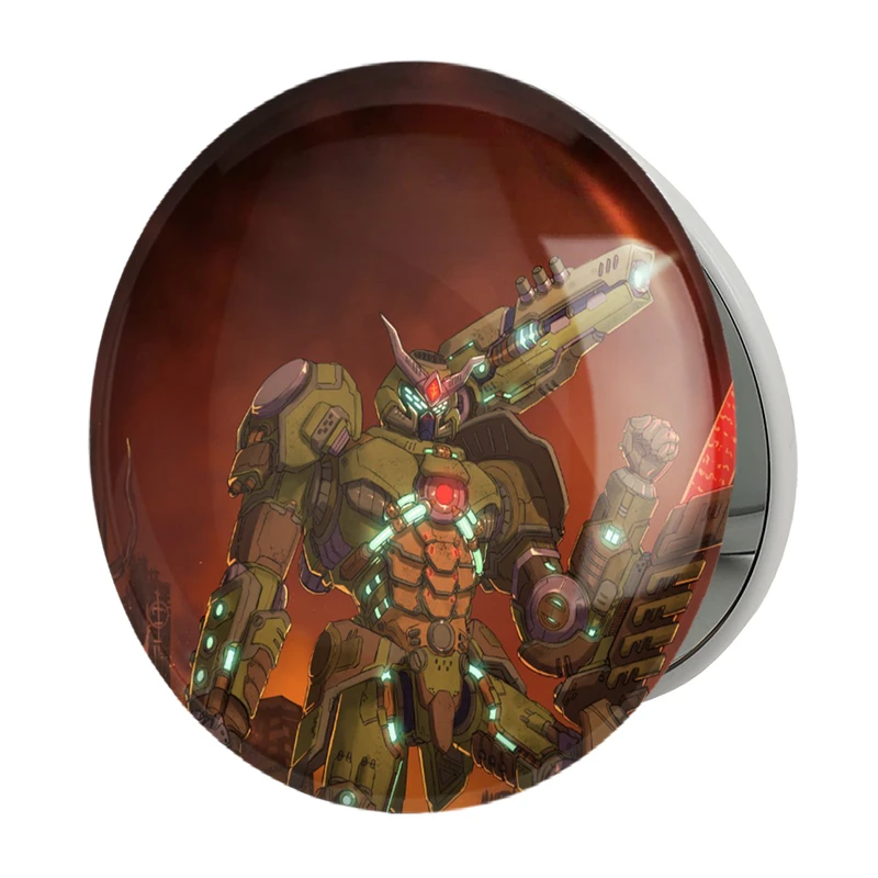 آینه جیبی خندالو طرح بازی رستاخیز (Doom) مدل تاشو کد 31401