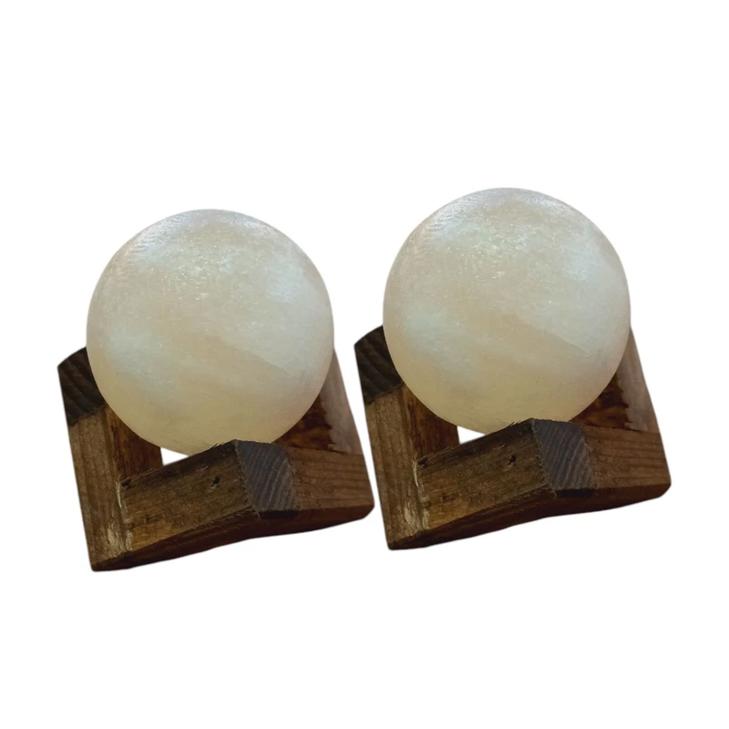 سنگ‌ نمک دکوری مدل گوی پایه کد C05 بسته 2 عددی