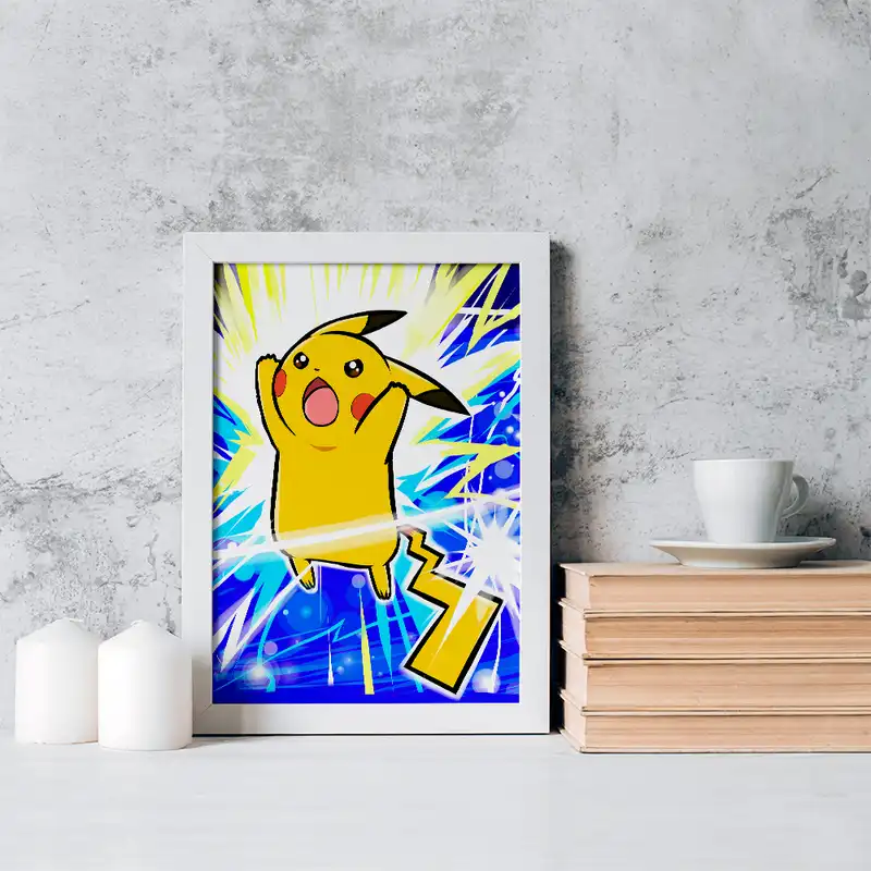 تابلو خندالو مدل پیکاچو انیمه پوکمون کد 17412