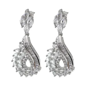 گوشواره زنانه مدل جواهری کد AAC937