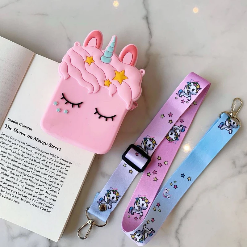 عکس شماره 13 : کیف رودوشی بچگانه مدل سیلیکونی فانتزی طرح unicorn