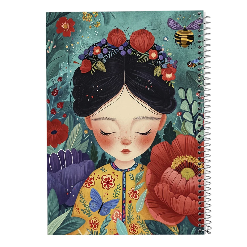 دفتر مشق 50 برگ مدوپد مدل دخترانه کد DF15826