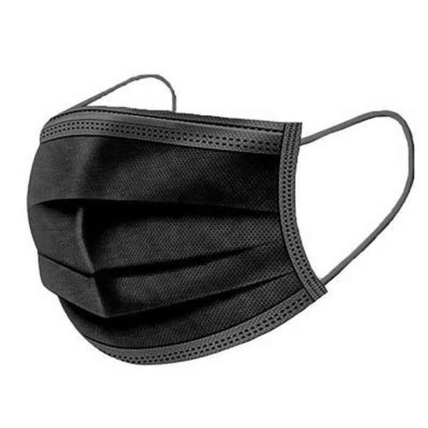 ماسک تنفسی مدل سه لایه پرستاری مشکی بسته 200 عددی