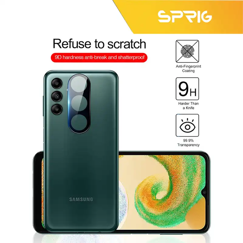 محافظ لنز دوربین اسپریگ مدل 3D-FU مناسب برای گوشی موبایل سامسونگ Galaxy A04s / a13 5G / M13 4G به همراه محافظ صفحه نمایش گوشی