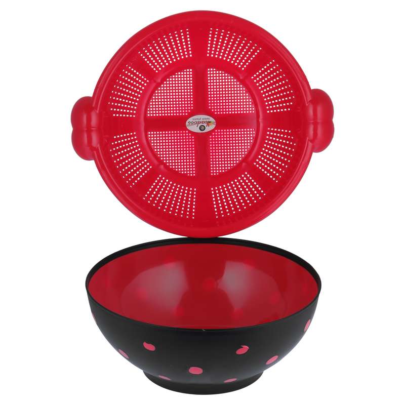 آبکش و آبگیر مدل هایلوکس گرد خالدار مجموعه 2 عددی