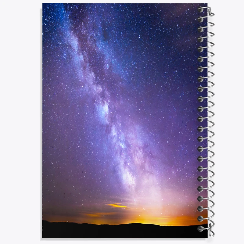 دفتر مشق 100 برگ خندالو طرح کهکشان (galaxy) کد F6709