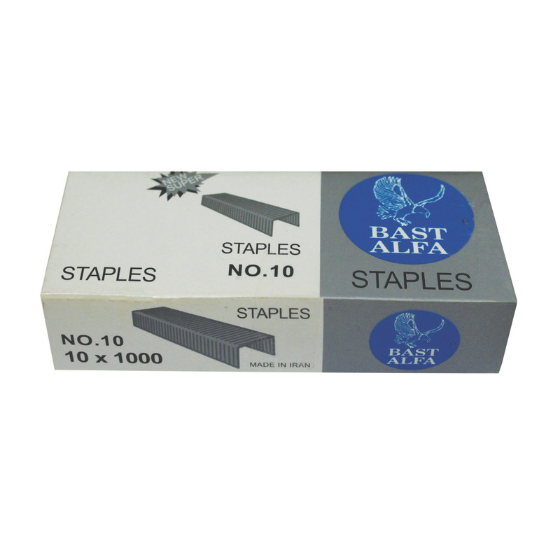 سوزن منگنه بست آلفا مدل NO.10 سایز 10 بسته 10000 عددی