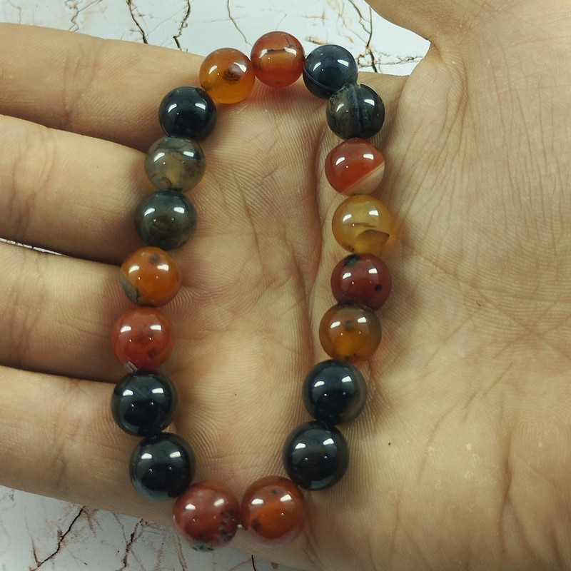 دستبند سلین کالا مدل سنگ عقیق سلیمانی اسپرت کد 106