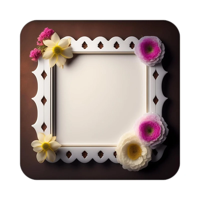 زیر لیوانی کاکتی طرح گل مدل mp19703