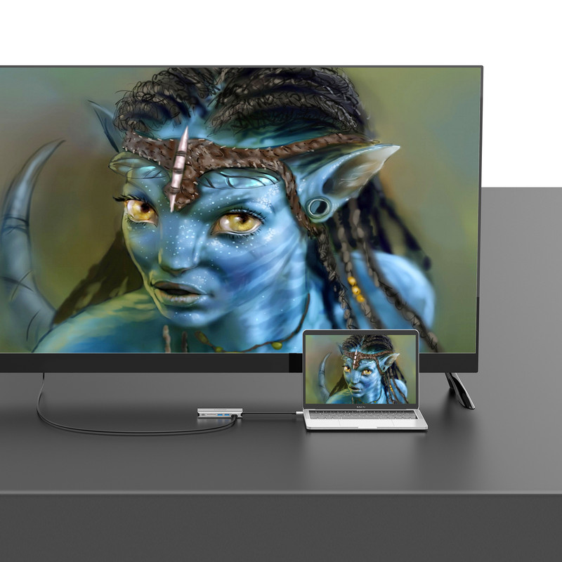 هاب 6 پورت USB-C لنشن مدل C68