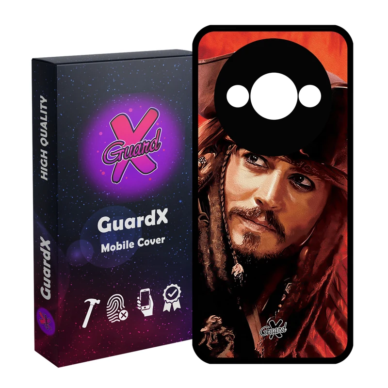 کاور گارد ایکس طرح Johnny Depp مدل قاب Glass10205 مناسب برای گوشی موبایل شیائومی Redmi A3 4G/ A3X 4G/ Poco C61