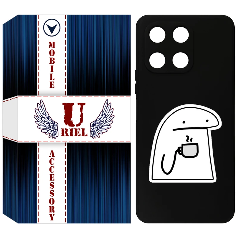 کاور یوریل قاب مدل KSH کد 79 طرح پوکرفیس مناسب برای گوشی موبایل آنر X6A / X6A Plus