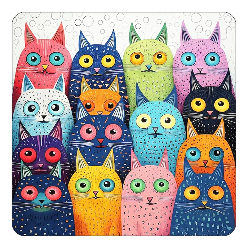 مگنت کاکتی طرح حیوانات رنگی مدل mp25701