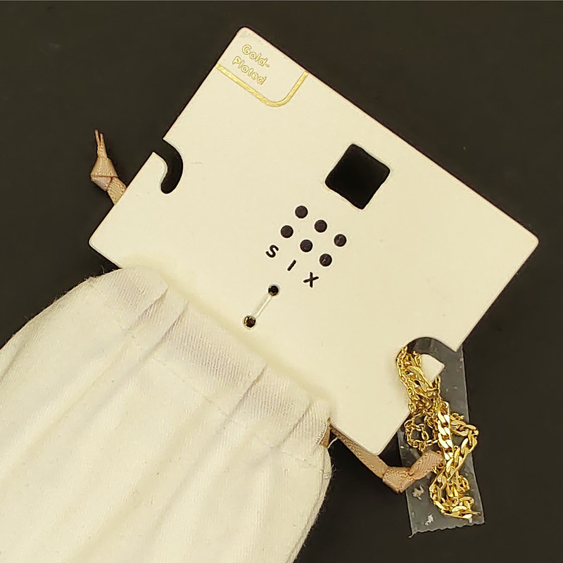 گردنبند زنانه سیکس مدل دولاین مینیمال کد 268