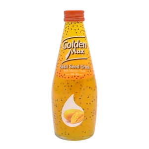 نوشیدنی تخم شربتی طعم انبه (بدون گاز) گلدن مکس- 300 میلی لیتر