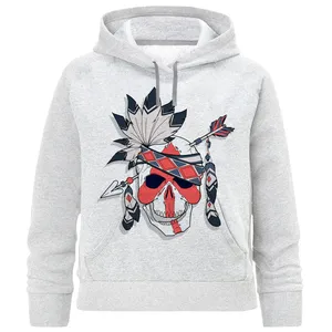 هودی پسرانه مدل جمجمه سرخ پوستی A71