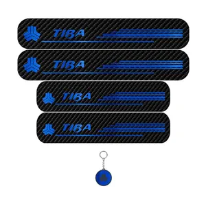 برچسب پارکابی خودرو لندمون کد LC009 MB مناسب برای تیبا مجموعه 4عددی به همراه جاکلیدی