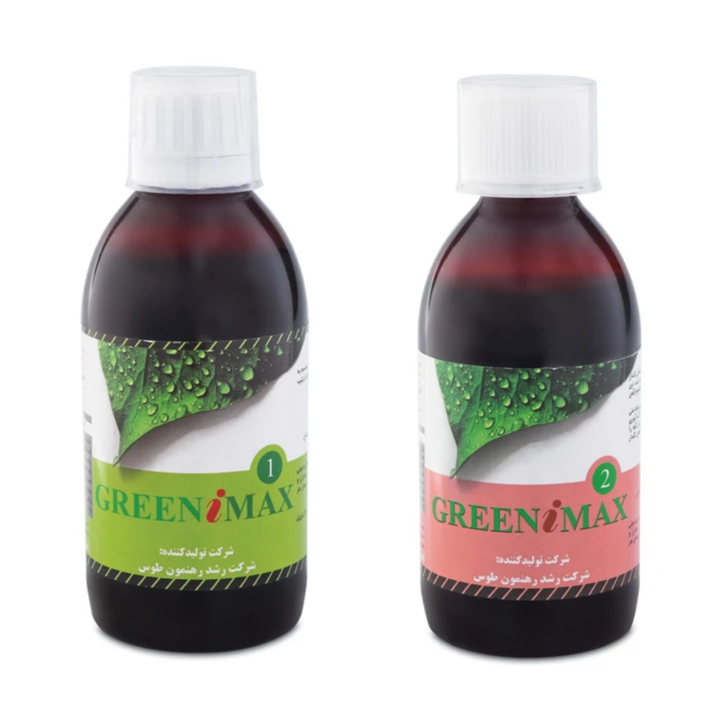 کود مایع گیاهان آپارتمانی گرین مکس مدل 03 حجم 250 میلی لیتر بسته دو عددی 