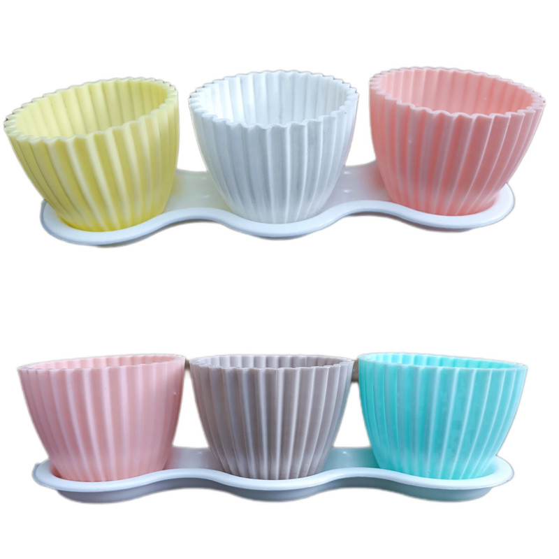 گلدان مدل کاکتوسی6cm بسته 6 عددی