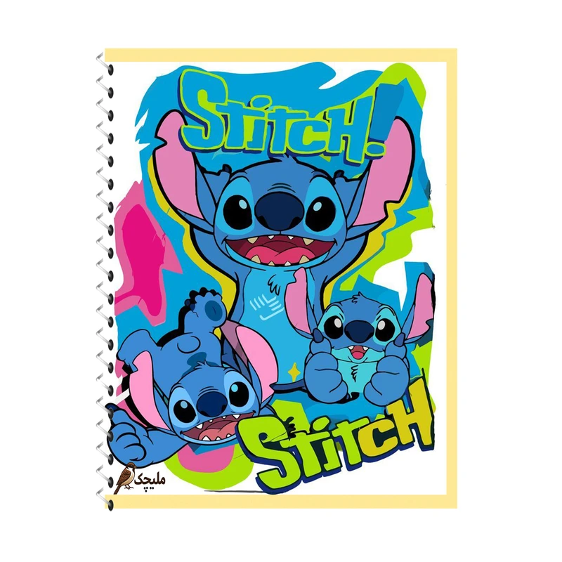دفتر نقاشی 60 برگ ملیچک مدل stich 005