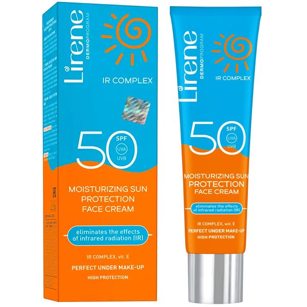 کرم ضد آفتاب بدون رنگ لایرن SPF 50 مدل Protect Complex محافظ IR ، HEV ، UVB ، UVA و PA++++ ضد حساسیت، ضد چروک و ضد پیری، مناسب انواع پوست‌ حجم 40 میلی‌لیتر