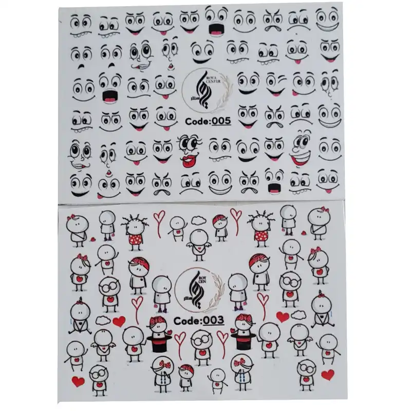 برچسب لنز ناخن رویاسنتر مدل 53مجموعه 2 عددی