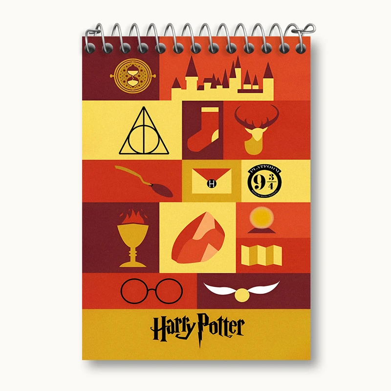 دفتر یادداشت 50 برگ خندالو طرح هری پاتر (Harry Potter) کد N3149